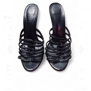 SCHUTZ Black Women's Strappy Mules
